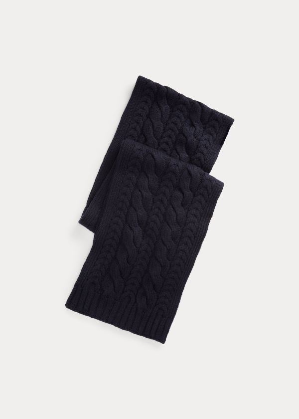 Men's Ralph Lauren Cable-Knit Cashmere Scarf | 261895OWR